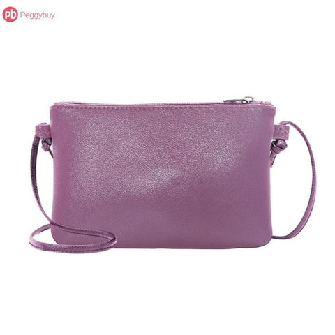 Women Clutch Soft  Leather Mini Messenger Bag Solid Color Crossbody Shoulder Bags Bolsos Mujer Bolsa Feminina