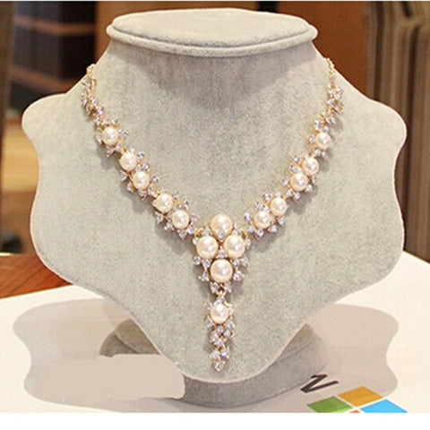 ZOSHI New Arrival fashion chunky luxury bubble simulated pearl pendant gold choker Necklace statement jewelry for women