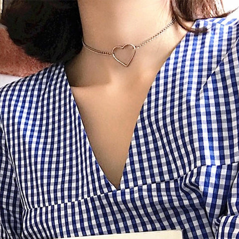 NK607 New Punk Fashion Minimalist Two Leaves Pendant Clavicle Necklaces For Women Jewelry Gift Tassel Summer Beach Chain Collier