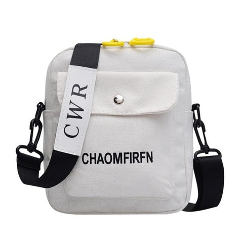 Letter Print Outdoor Sports Shoulder Messenger Handbags Casual Women Men Canvas Crossbody Bags 2019 Hot Selling