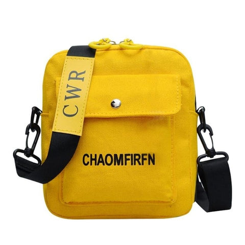 Letter Print Outdoor Sports Shoulder Messenger Handbags Casual Women Men Canvas Crossbody Bags 2019 Hot Selling