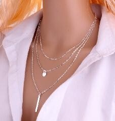 Fashion Jewelry Gold Color Star Moon Long Pendant Necklaces For Women Multiple Layers Chain Necklaces Hot Sale Bohemia Style