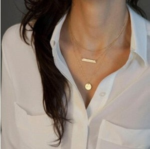 Fashion Jewelry Gold Color Star Moon Long Pendant Necklaces For Women Multiple Layers Chain Necklaces Hot Sale Bohemia Style