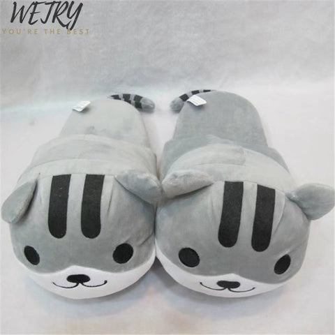 2019 New Anime Cartoon Pokemon Slippers Lovers Warm Woman Slippers Elf Ball Pikachu Go Plush Shoes Home House Slippers Children