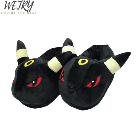 2019 New Anime Cartoon Pokemon Slippers Lovers Warm Woman Slippers Elf Ball Pikachu Go Plush Shoes Home House Slippers Children