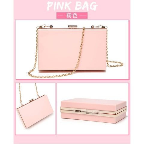 Women Acrylic Clear Clutch Transparent Crossbody Purse Candy See Through  Evening Bag Sport Events Stadium Approved Shoulder Bag