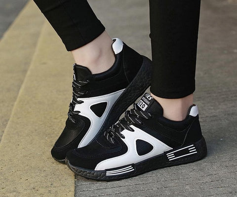 Women sneakers wimen shoes 2019 fashion breathable mesh casual shoes woman lace-up sneakers women shoes zapatos de mujer