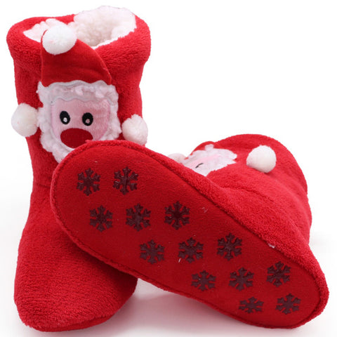 STONE VILLAGE Drop Shipping Cheap Soft Bottom Animal Print Home Christmas Gift Plush Women Slipper Shoes Indoor Home Slippers