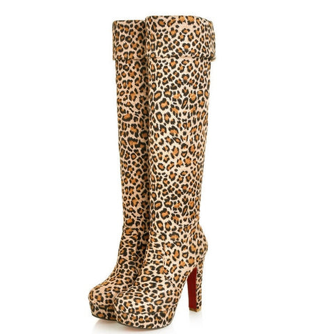 Sexy Over-the-knee Boots Women Boots 2019 Hot Women Shoes Platform High Heels Knee-high Boots Female Winter Boot Plus Size 35-47