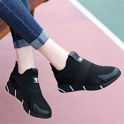 2019 Women Sneakers Vulcanized Shoes Ladies Casual Shoes Breathable Walking Mesh Flats Large Size Couple Shoes size35-40