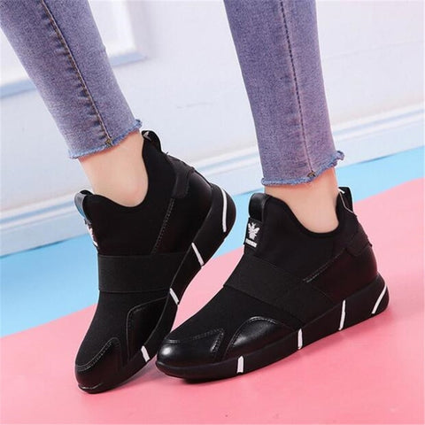 2019 Women Sneakers Vulcanized Shoes Ladies Casual Shoes Breathable Walking Mesh Flats Large Size Couple Shoes size35-40