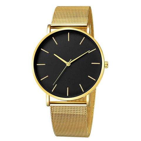 Fashion Reloj Mujer Quartz Watch Simple Montre Femme Women Mesh Stainless Steel Bracelet Casual Wrist Watch Metal Hours Relogio