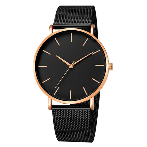 Fashion Reloj Mujer Quartz Watch Simple Montre Femme Women Mesh Stainless Steel Bracelet Casual Wrist Watch Metal Hours Relogio