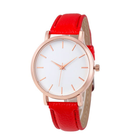 reloj mujer Fashion Cute Pink Women Watches Simple Rose Gold Women's Quartz Wrist watch Leather Ladies Watch relogio feminino