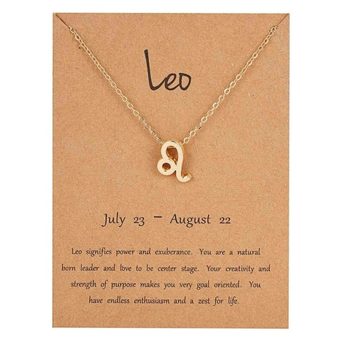 Belleper 12 Constellation Zodiac Sign Necklace For Women Silver Jewelry Leo Libra Aries Pendant Horoscope Astrology Necklace