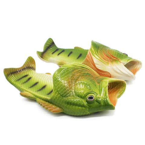 New Funny Fish Shaped Slipper Summer Outdoor Couple Soft Beach Flip-flops Men And Women Breathable Shoes Lovers Drag Slippers