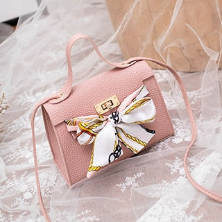 Women's Crossbody Handbag Mini Fashion High Quality PU Leather Luxury Lock Flap Design Female Bow Ribbon Shoulder Bags 2019 New