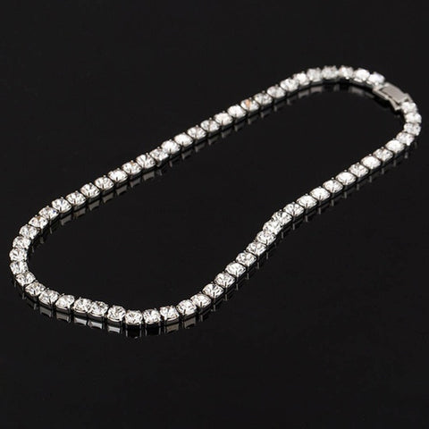 New Elegant Dazzling CZ Diamonds Choker Necklace Luxury Tennis Chain Necklace For Women Jewelry Gift