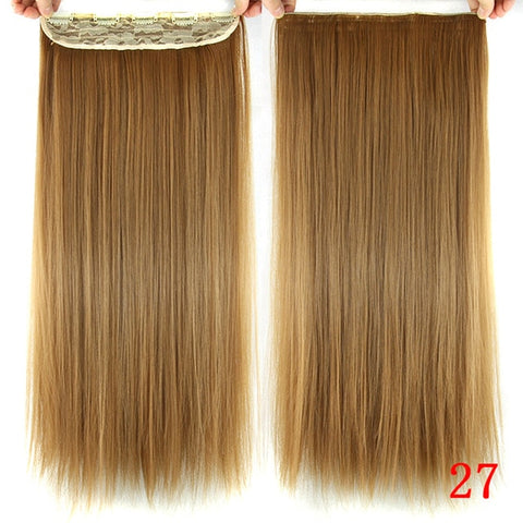 Soowee 60cm Long Synthetic Hair Clip In Hair Extension Heat Resistant Hairpiece Natural Wavy Hair Piece