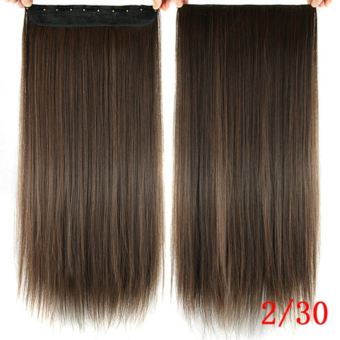 Soowee 60cm Long Synthetic Hair Clip In Hair Extension Heat Resistant Hairpiece Natural Wavy Hair Piece