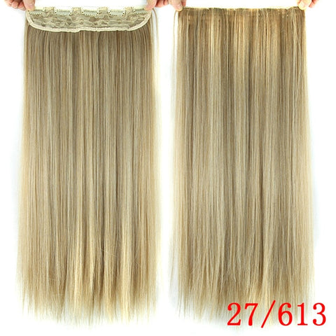 Soowee 60cm Long Synthetic Hair Clip In Hair Extension Heat Resistant Hairpiece Natural Wavy Hair Piece