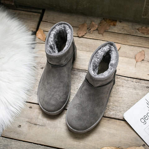 Women Boots Ankle Boots for Womens Platform Female Girl Fur Boots Furry Snow Boots Winter Shoes