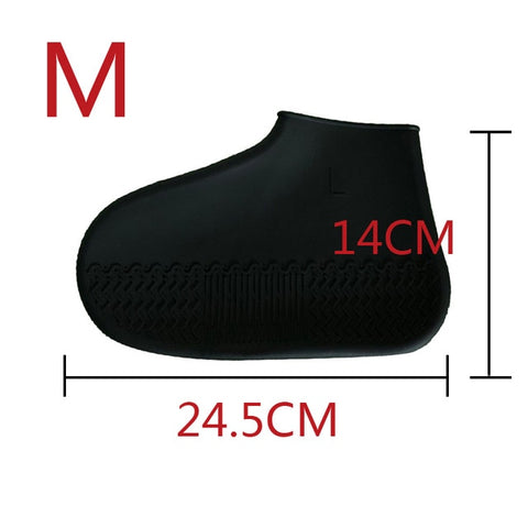 Outdoor Latex Shoe Cover Cycling Rainy Day Waterproof Thickening Non-slip Wear Foot Cover Overshoes Silicone Shoe Covers Protect