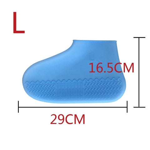 Outdoor Latex Shoe Cover Cycling Rainy Day Waterproof Thickening Non-slip Wear Foot Cover Overshoes Silicone Shoe Covers Protect