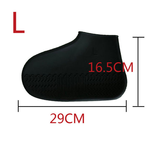 Outdoor Latex Shoe Cover Cycling Rainy Day Waterproof Thickening Non-slip Wear Foot Cover Overshoes Silicone Shoe Covers Protect