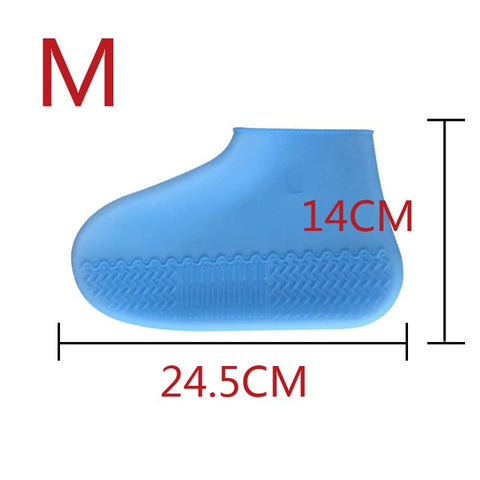 Outdoor Latex Shoe Cover Cycling Rainy Day Waterproof Thickening Non-slip Wear Foot Cover Overshoes Silicone Shoe Covers Protect