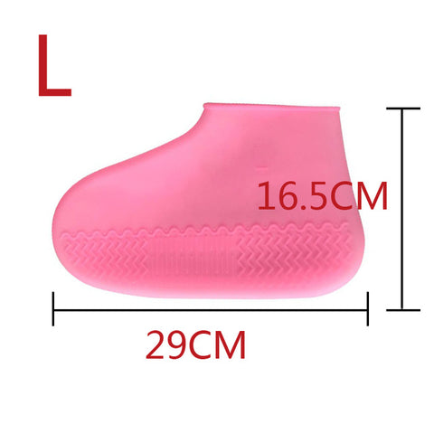 Outdoor Latex Shoe Cover Cycling Rainy Day Waterproof Thickening Non-slip Wear Foot Cover Overshoes Silicone Shoe Covers Protect
