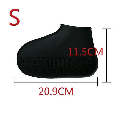 Outdoor Latex Shoe Cover Cycling Rainy Day Waterproof Thickening Non-slip Wear Foot Cover Overshoes Silicone Shoe Covers Protect