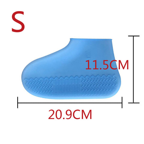 Outdoor Latex Shoe Cover Cycling Rainy Day Waterproof Thickening Non-slip Wear Foot Cover Overshoes Silicone Shoe Covers Protect