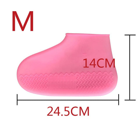 Outdoor Latex Shoe Cover Cycling Rainy Day Waterproof Thickening Non-slip Wear Foot Cover Overshoes Silicone Shoe Covers Protect