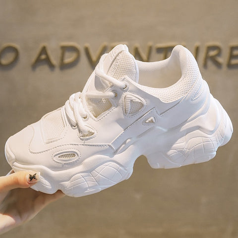 White Woman Casual Women's Platform Breathable 2019 Sneakers for Women Fashion Mesh Sneakers Women Vulcanize Shoes Women Sneaker