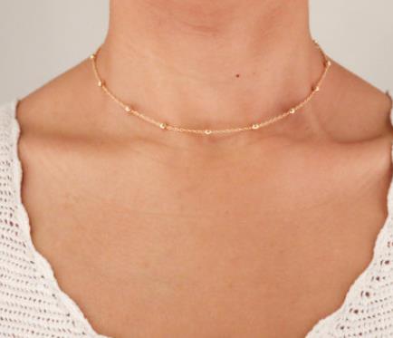 New fashion trendy jewelry copper choker multi layer necklace gift for women Boho Layering Chokers Chockers girl