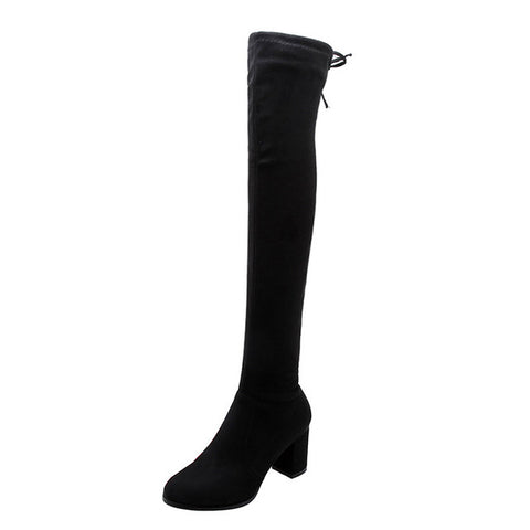 Sexy Over-the-knee Boots Women Boots 2019 Hot Women Shoes Platform High Heels Knee-high Boots Female Winter Boot Plus Size 35-47