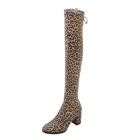 Sexy Over-the-knee Boots Women Boots 2019 Hot Women Shoes Platform High Heels Knee-high Boots Female Winter Boot Plus Size 35-47