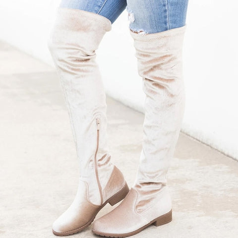 Sexy Over-The-Knee Boots Women Boots Female Winter Shoes Women Suede Long Boots Ladies Thigh High Boots Bota Women Botas Mujer