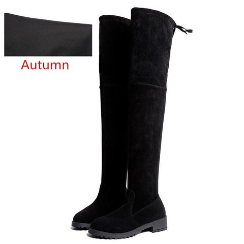Sexy Over-The-Knee Boots Women Boots Female Winter Shoes Women Suede Long Boots Ladies Thigh High Boots Bota Women Botas Mujer