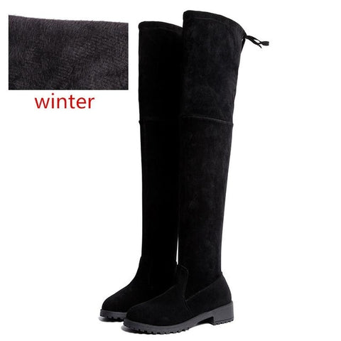 Sexy Over-The-Knee Boots Women Boots Female Winter Shoes Women Suede Long Boots Ladies Thigh High Boots Bota Women Botas Mujer