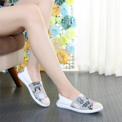 Marlisasa Women High Quality Comfortable Spring Slip on Canvas Shoes Lady Casual Stylish Summer Shoes Zapatos De Mujer F214