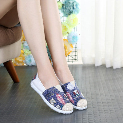 Marlisasa Women High Quality Comfortable Spring Slip on Canvas Shoes Lady Casual Stylish Summer Shoes Zapatos De Mujer F214