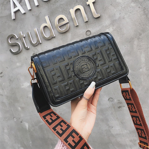 Women Handbags Ladies Letter Print Mini Shoulder Flap Small Square Bag Messenger Bag Top Brand Bag New Design Letter Women Gifts