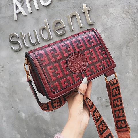 Women Handbags Ladies Letter Print Mini Shoulder Flap Small Square Bag Messenger Bag Top Brand Bag New Design Letter Women Gifts