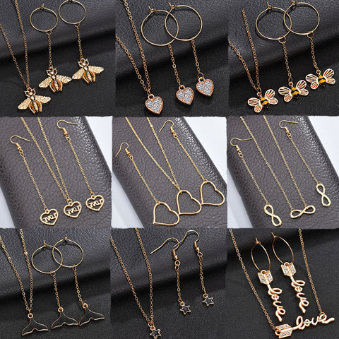 Women Cute Black Star Pendant Necklace Female Handmade Fashion Romantic Necklace Trendy Wedding Jewelry Gold Chain Necklace