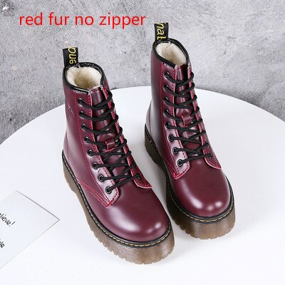 Fashion Women Jason Martins Boots Autumn  Winter Motorcycle Ankle Platform Boots Ladies Boots Black PU Leather Shoes