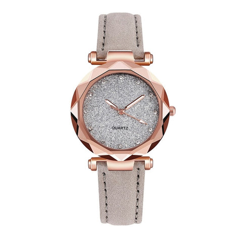 Womens watches Ladies fashion Colorful Ultra-thin leather rhinestone analog quartz watch Female Belt Watch YE1