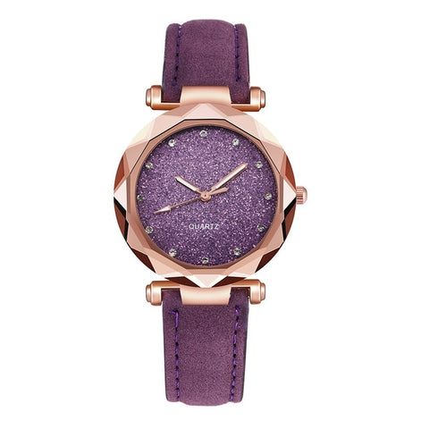 Womens watches Ladies fashion Colorful Ultra-thin leather rhinestone analog quartz watch Female Belt Watch YE1