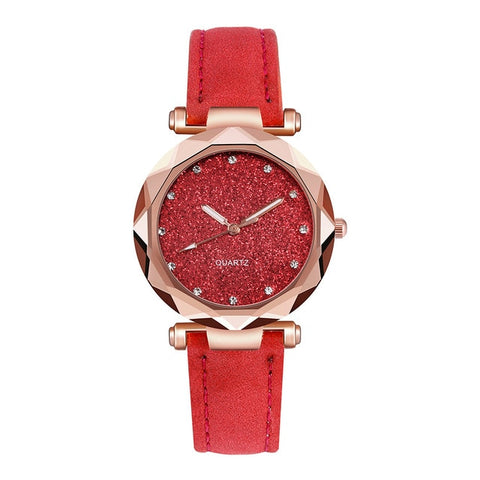 Womens watches Ladies fashion Colorful Ultra-thin leather rhinestone analog quartz watch Female Belt Watch YE1